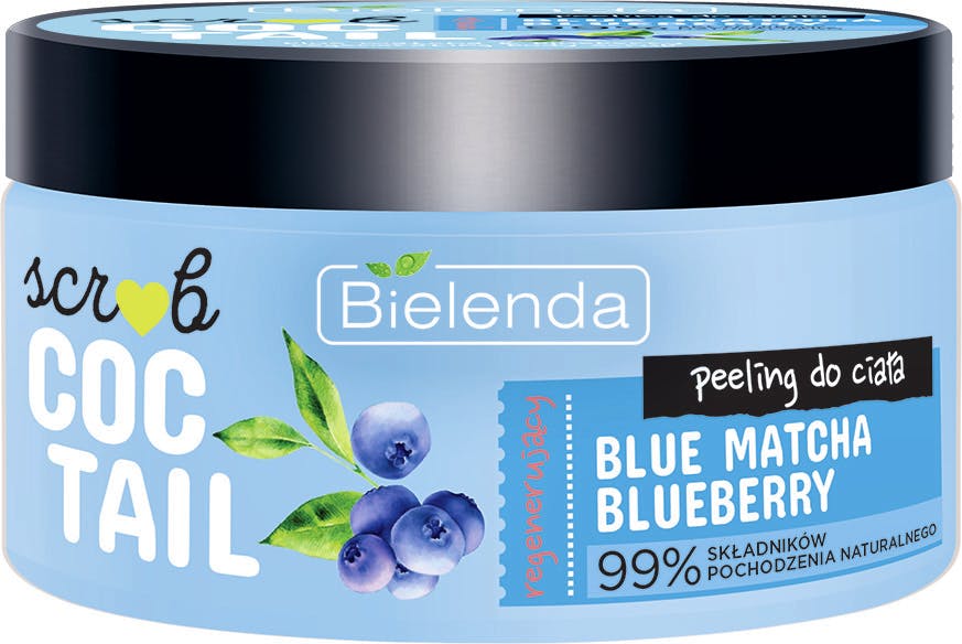 Bielenda Coctail Scrub Regenerating Body Peeling Blue Matcha + Blueberry 350 g