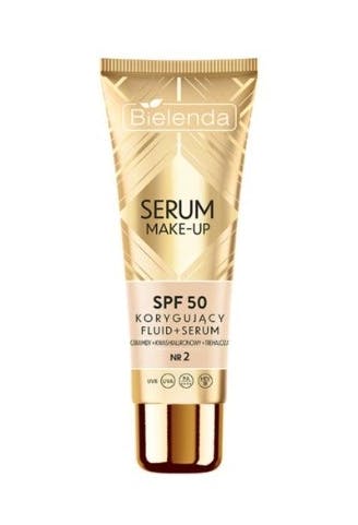 Bielenda Make-up Serum Correcting Fluid + Serum SPF50 For All Skin Types Shade 2 30 ml
