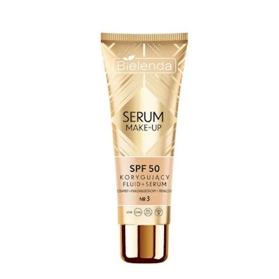 Bielenda Make-up Serum Correcting Fluid + Serum SPF50 For All Skin Types, Shade 3 30 ml