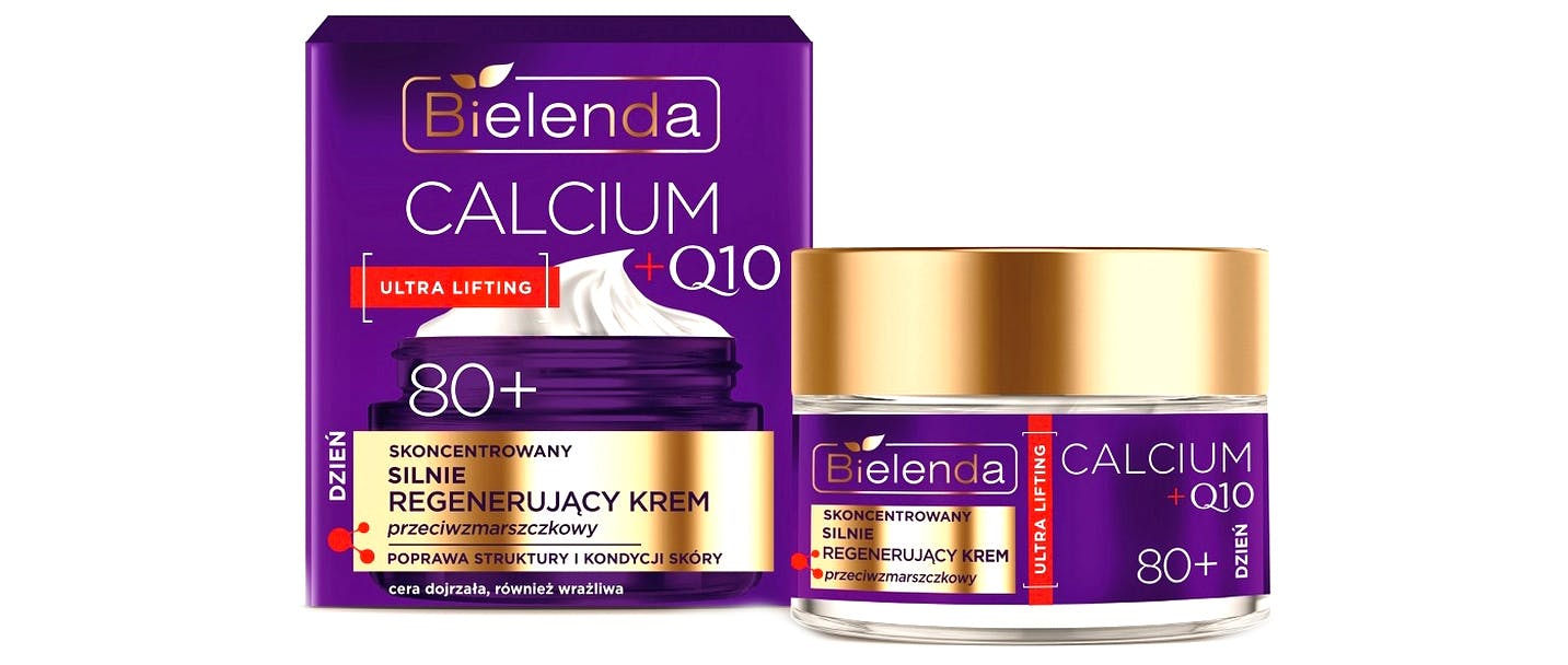 Bielenda Calcium + Q10 Concentrated Strongly Regenerating Anti-wrinkle Day Cream 80+ 50 ml
