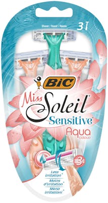 Bic Miss Soleil Sensitive Aqua Razors 3 stk