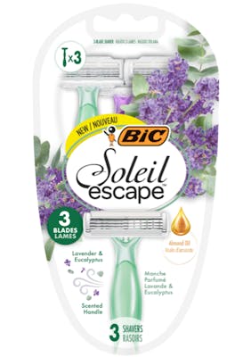 Bic Soleil Escape 3 Blades Razors 3 kpl