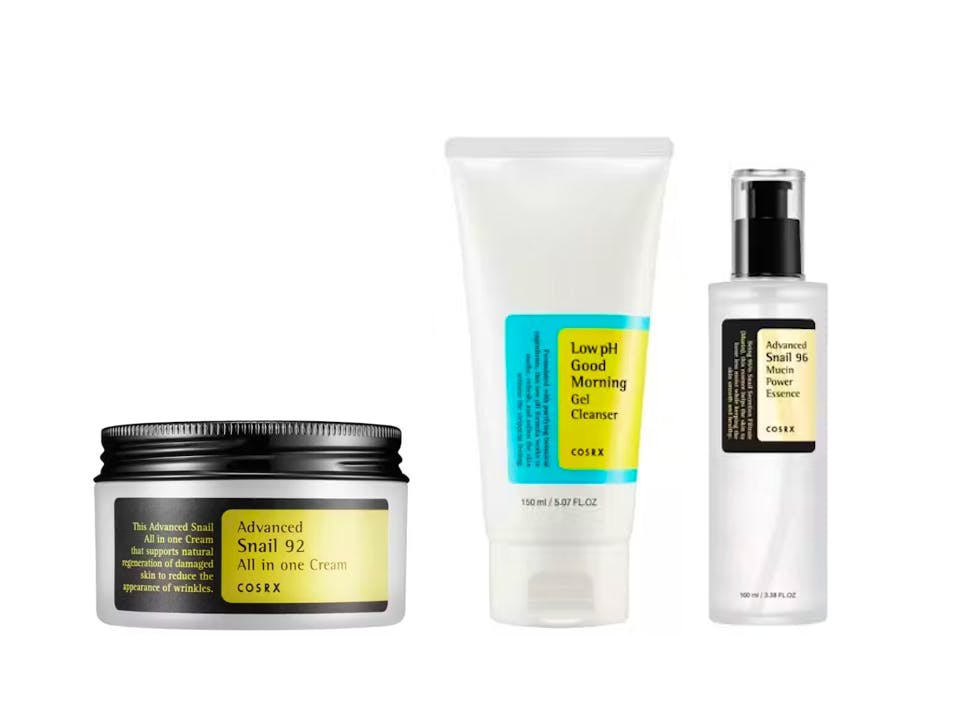Cosrx Cosrx Advanced Snail 96 Mucin Power Essence & Low PH Good Morning Gel Cleanser & Advanced Snail 92 All In One Cream 100 ml +150 ml + 100 ml