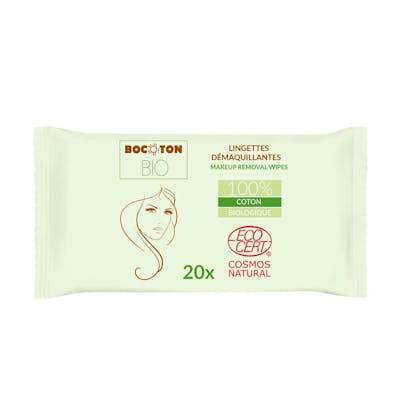 Bocoton Organic Make Up Remover Wipes 20 pcs