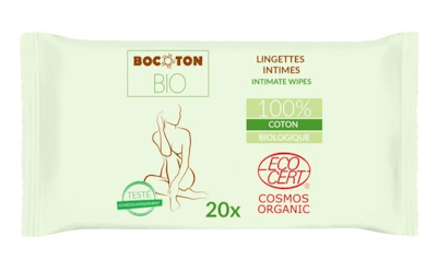 Bocoton Organic Intimate Wet Wipes 20 pcs