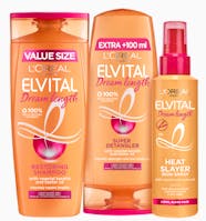 L Or al Paris Elvital Dream Length Shampoo Conditioner Heat Slayer 