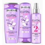 L'Oréal Paris Elvital Hyaluron Plump Shampoo, Conditioner & Leave-in Spray 400 ml + 300 ml + 150 ml