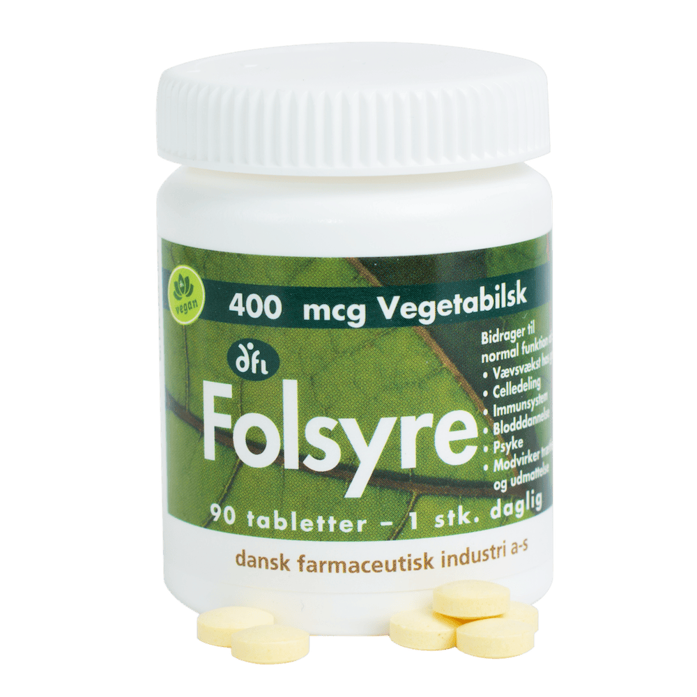 DFI Folsyre 400 mcg 90 pcs