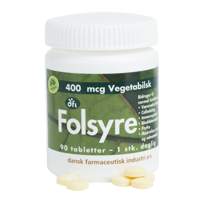 DFI Folsyre 400 mcg 90 tabletter