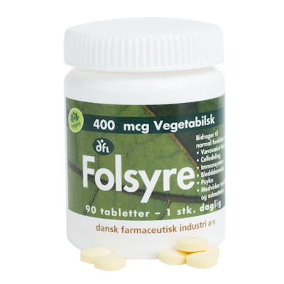 DFI Folsyre 400 mcg 90 tabletter