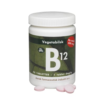 DFI B12 500 mcg - Vegetabilsk 90 tabletter