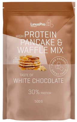 LinusPro Protein Pancake & Waffle Mix White Chocolate 500 g