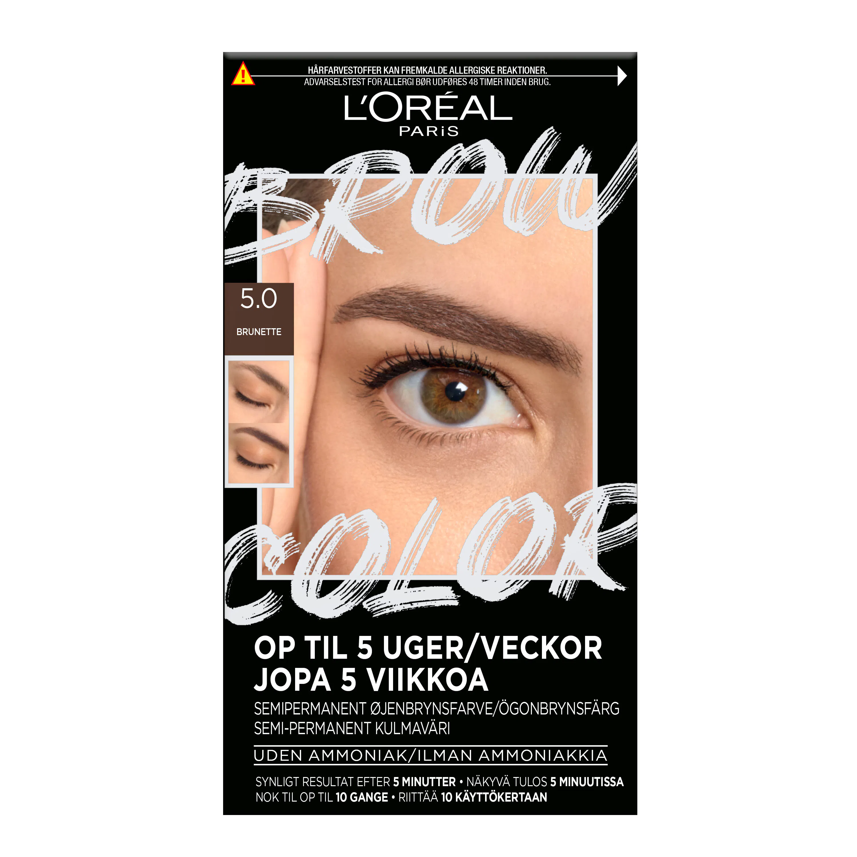 L'Or&eacute;al Paris Brow Color Semi Permanent Eyebrow Color 5.0 Brunette 1 pcs