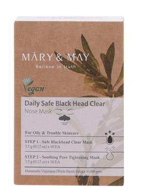 Mary &amp; May Daily Safe Black Head Clear Nose Mask 10 kpl