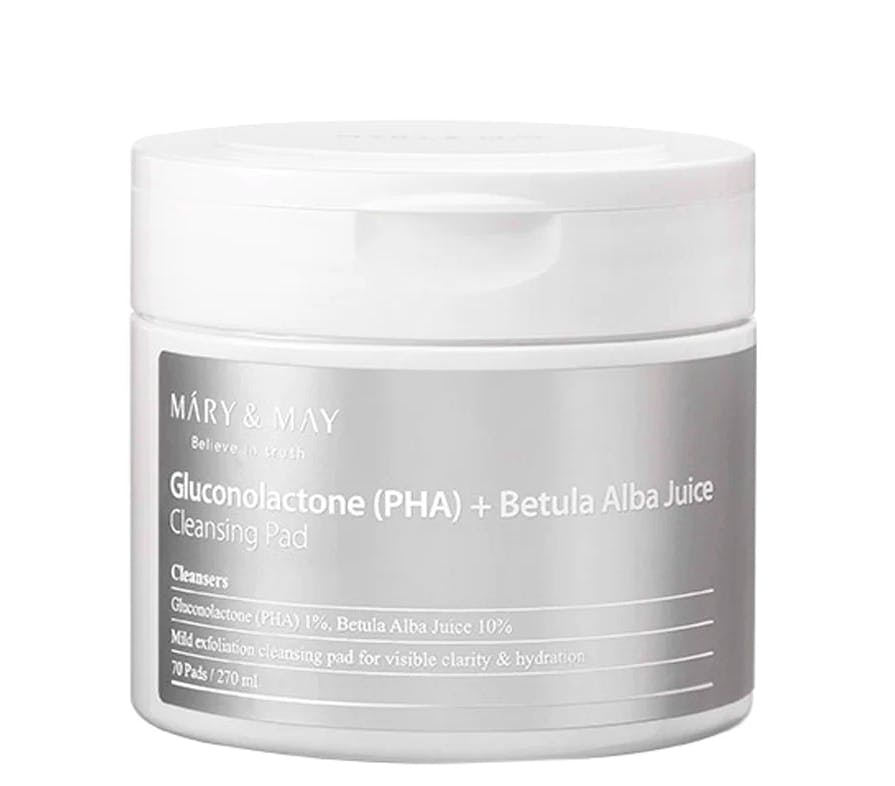 Mary & May Gluconolactone (PHA) + Betula Alba Juice Cleansing Pad 70 kpl