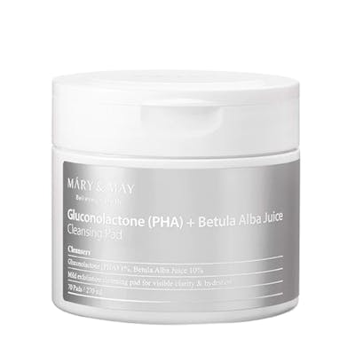 Mary &amp; May Gluconolactone (PHA) + Betula Alba Juice Cleansing Pad 70 kpl