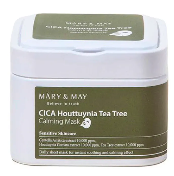 Mary & May Cica Houttuynia Tea Tree Claming Mask 30 pcs