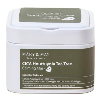 Mary &amp; May Cica Houttuynia Tea Tree Claming Mask 30 pcs