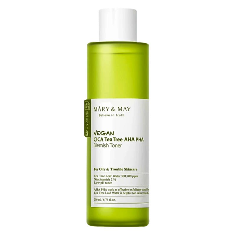 Mary & May Vegan Cica Tea Tree AHA PHA Toner 200 ml