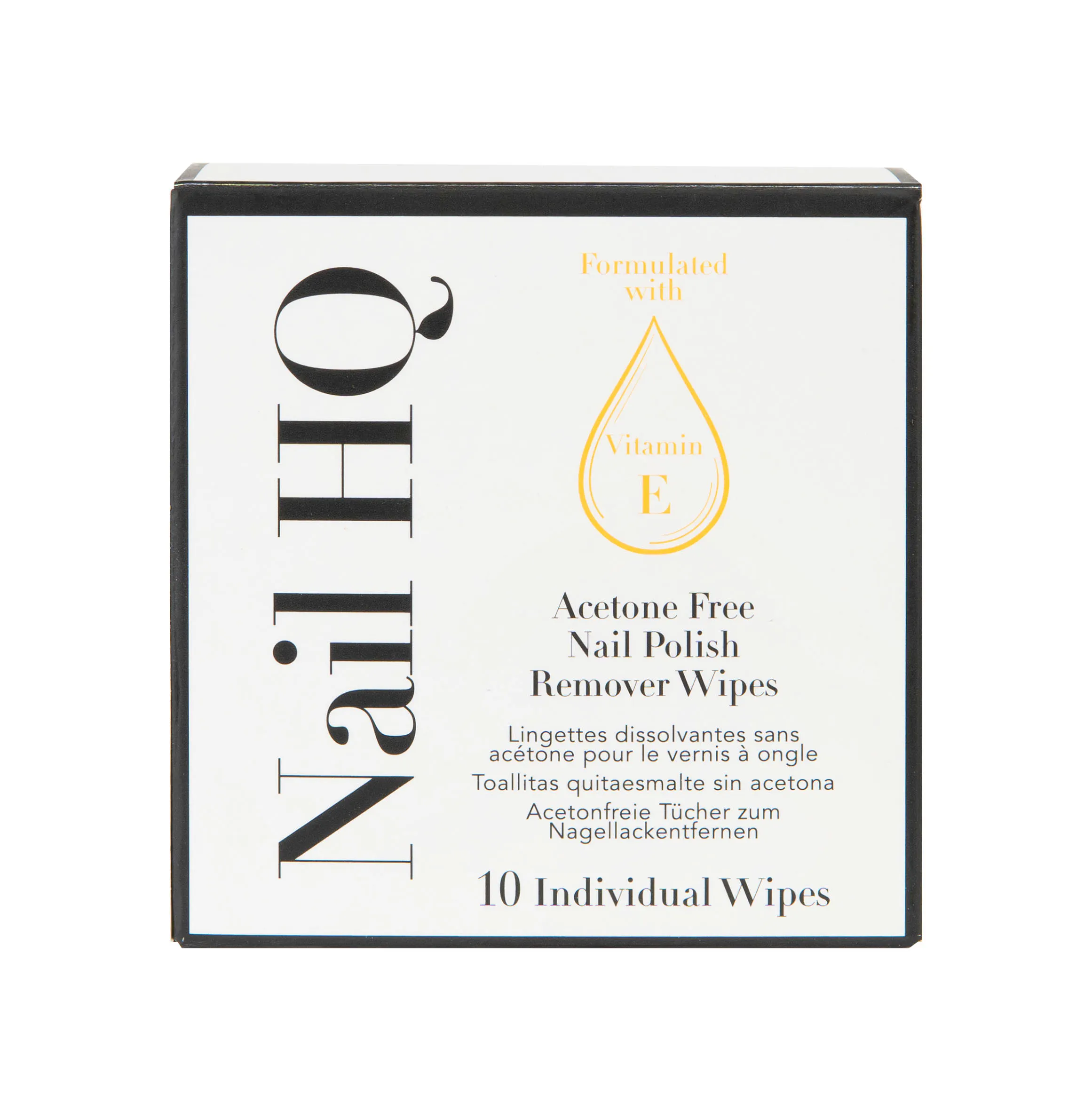 Nail HQ Acetone Free Nail Polish Remover Wipes 10 pcs