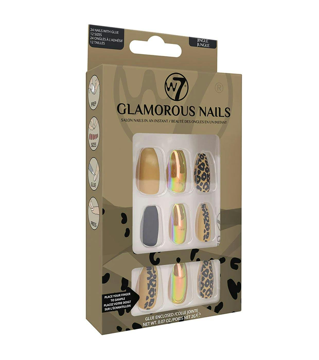 W7 Glamorous Nails Jingle Jungle 24 st