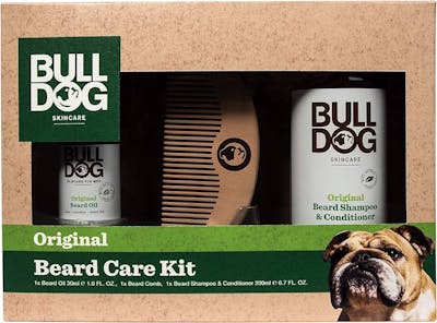 Bulldog Beard Care Kit 30 ml + 1 stk + 200 ml
