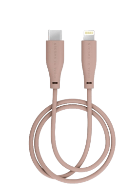 iDeal Of Sweden Charging Cable USB C-Lightning 2M Blush Pink 1 kpl