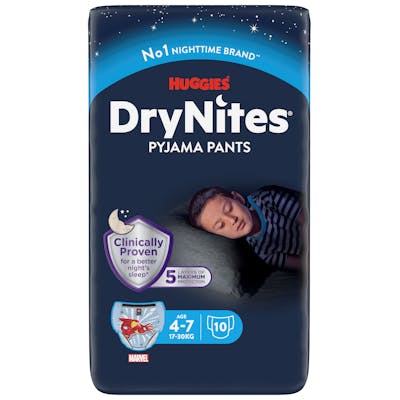 DryNites Boy Pyjama Pants 4-7 år 10 stk