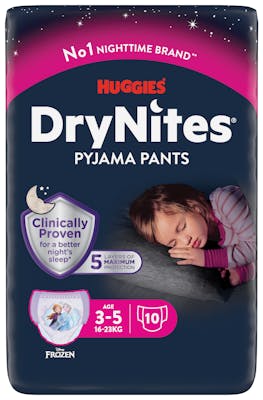 DryNites Girl Pyjama Pants 3-5 Years 10 st
