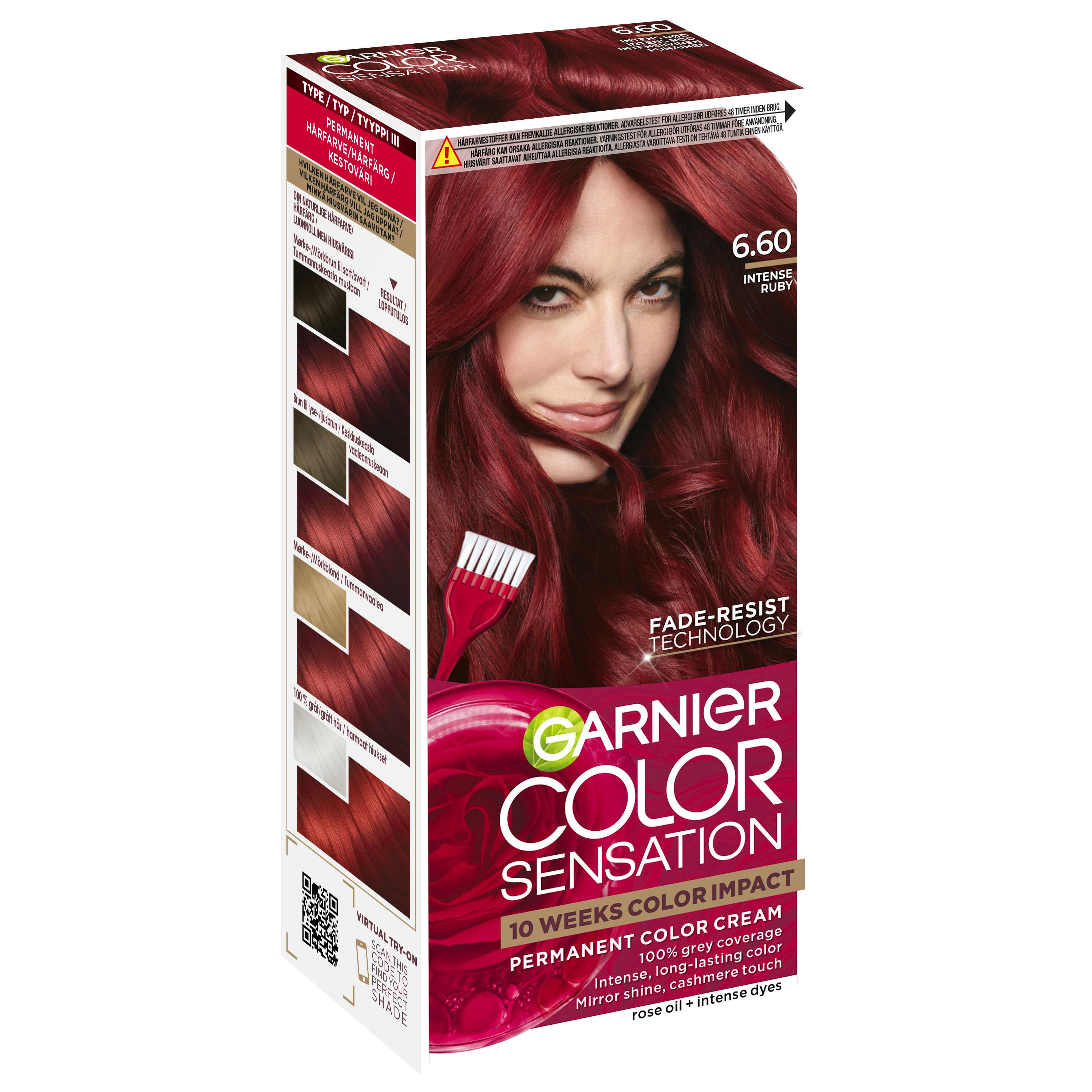 Garnier color 2025 sensation intense ruby