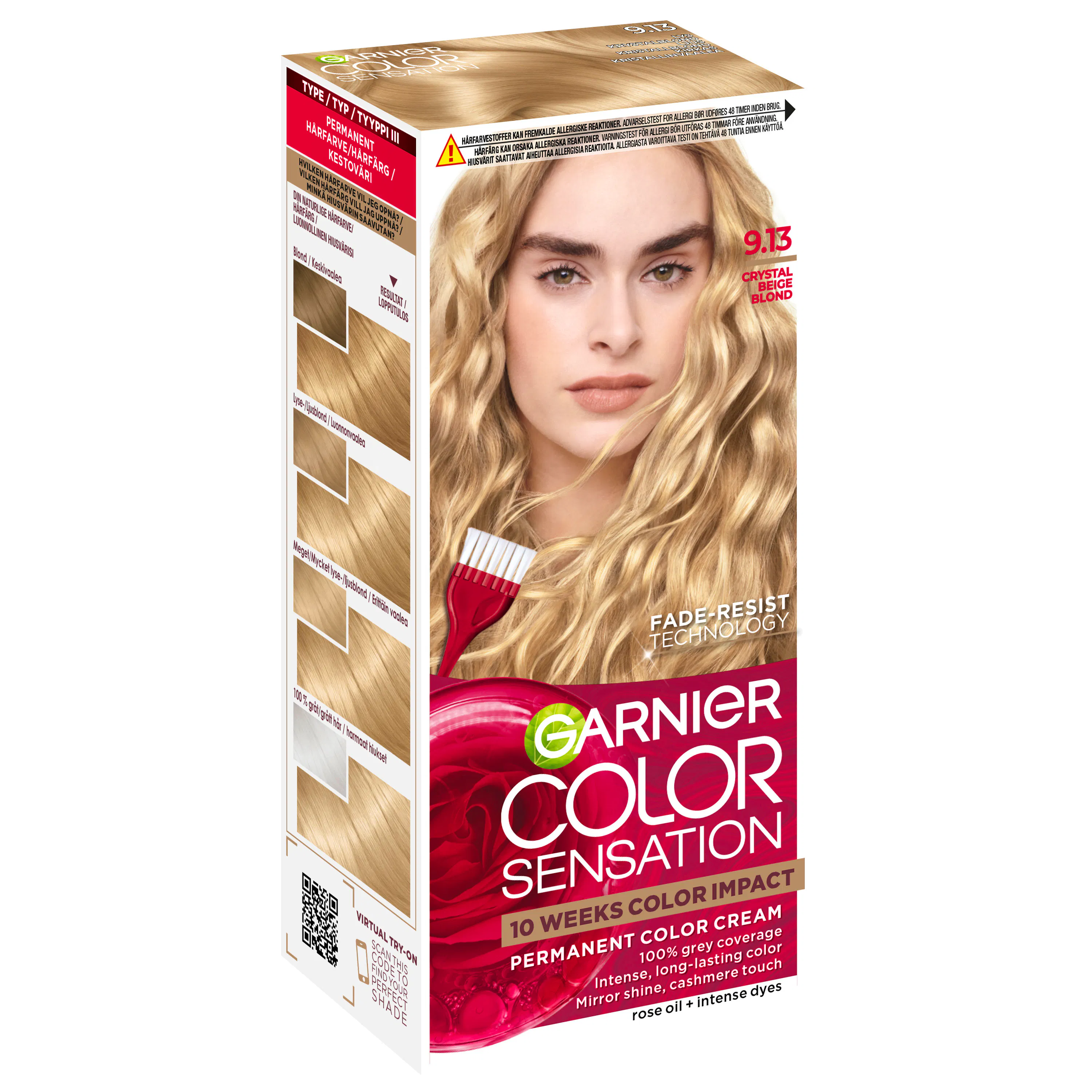 Garnier Color Sensation 9.13 Crystallines Beige Light Blonde 1 pcs