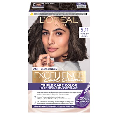 L&#039;Oréal Paris Excellence Creme Hair Color 5.11 Ultra Ash Light Brown 1 st