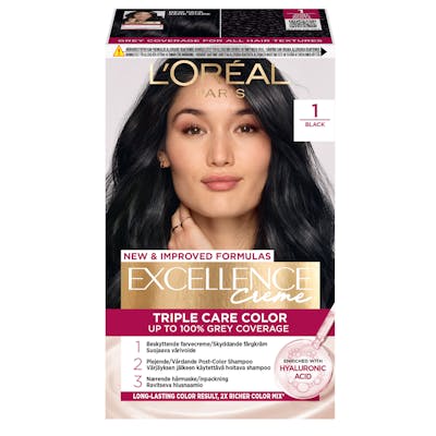 L&#039;Oréal Paris Excellence Creme Hair Color 1 Black 1 st