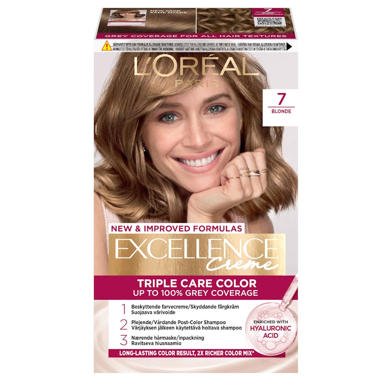 L&#039;Oréal Paris Excellence Creme Hair Color 7 Darkest Blond 1 kpl