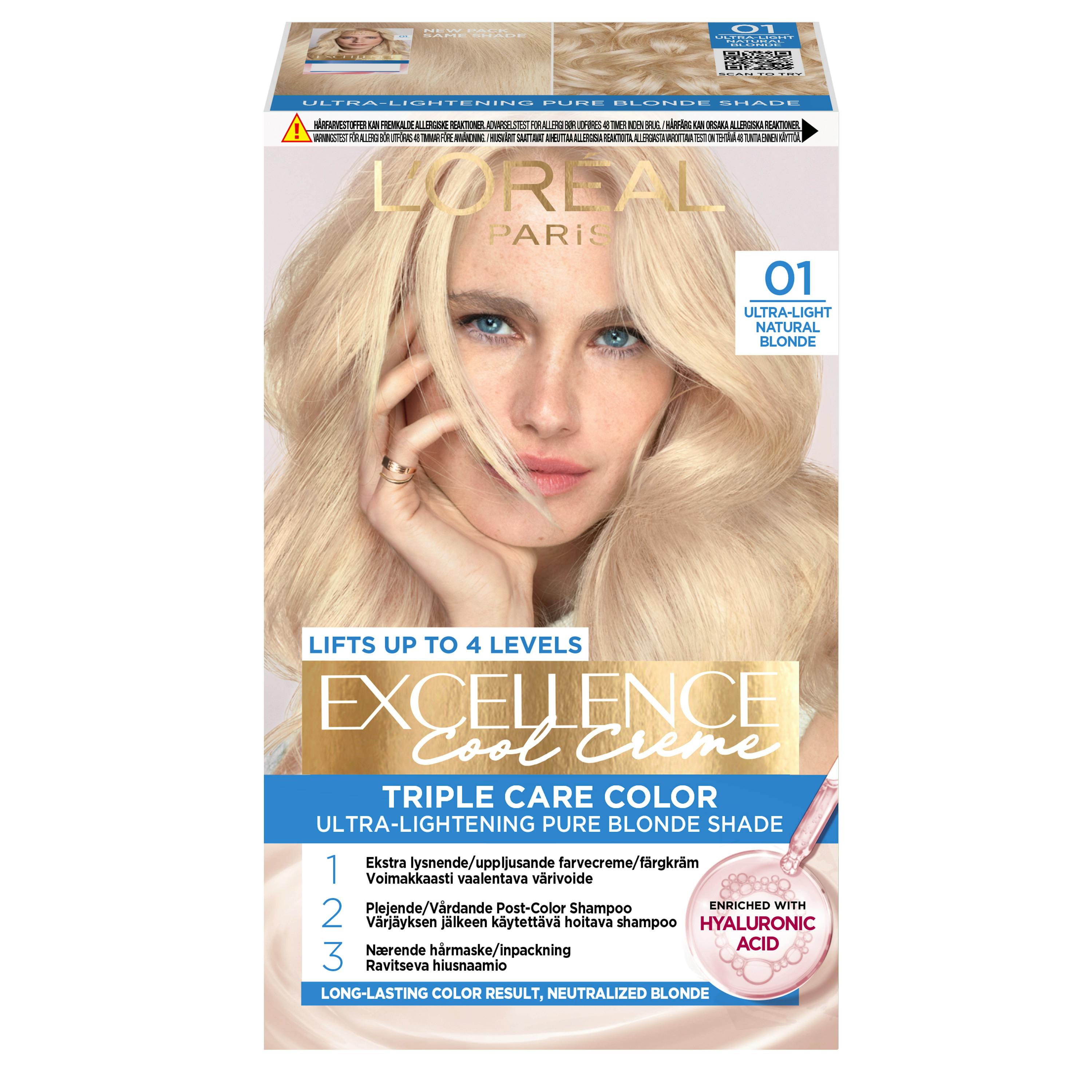 L'Oréal Paris Excellence 01 Lightest Natural Blonde 1 stk