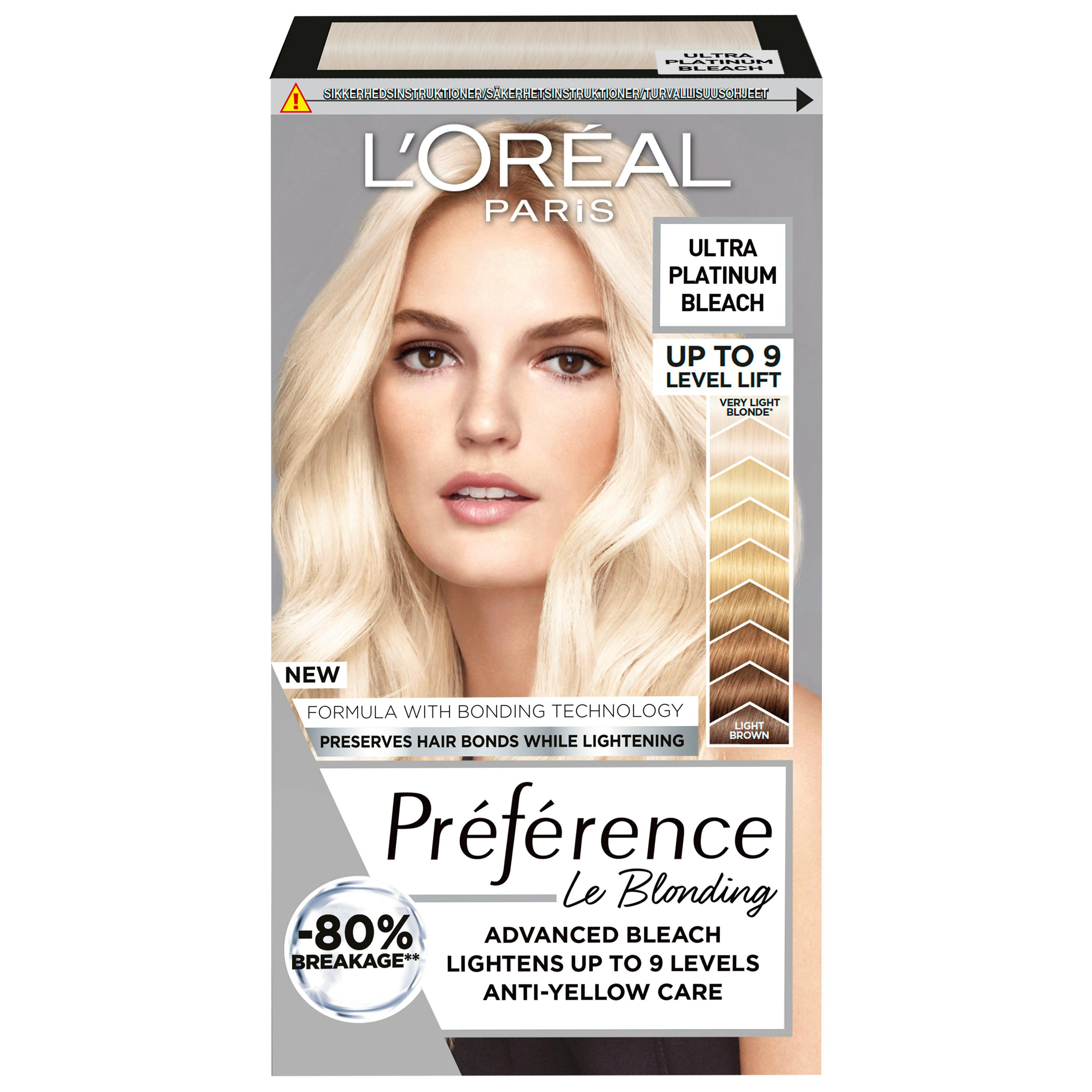 L'Oréal Paris Preference Bleach 9L Ultra Platinum 25 ml + 75 ml + 22 g + 54 ml