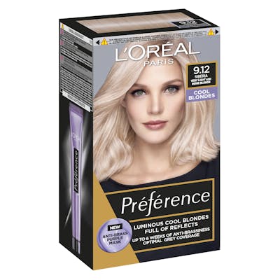 L&#039;Oréal Paris Preference 9.12 Siberia Very Light Ash Beige Blonde 1 stk