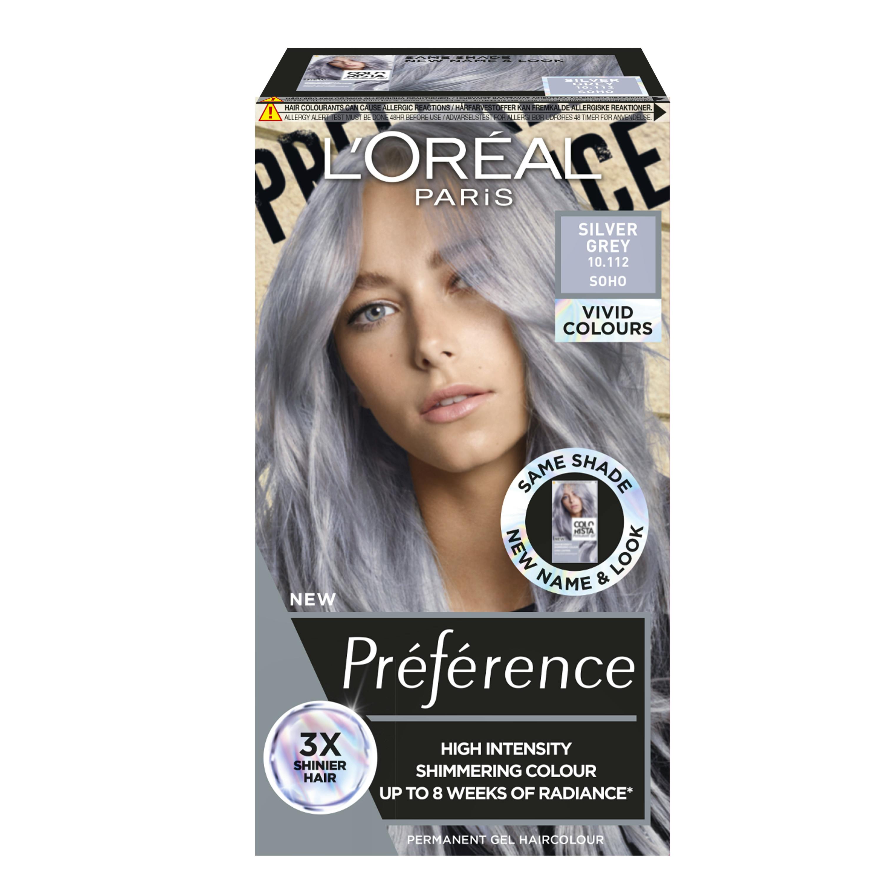 L'Oréal Paris Préférence Vivid 10.112 Silver Grey 1 stk