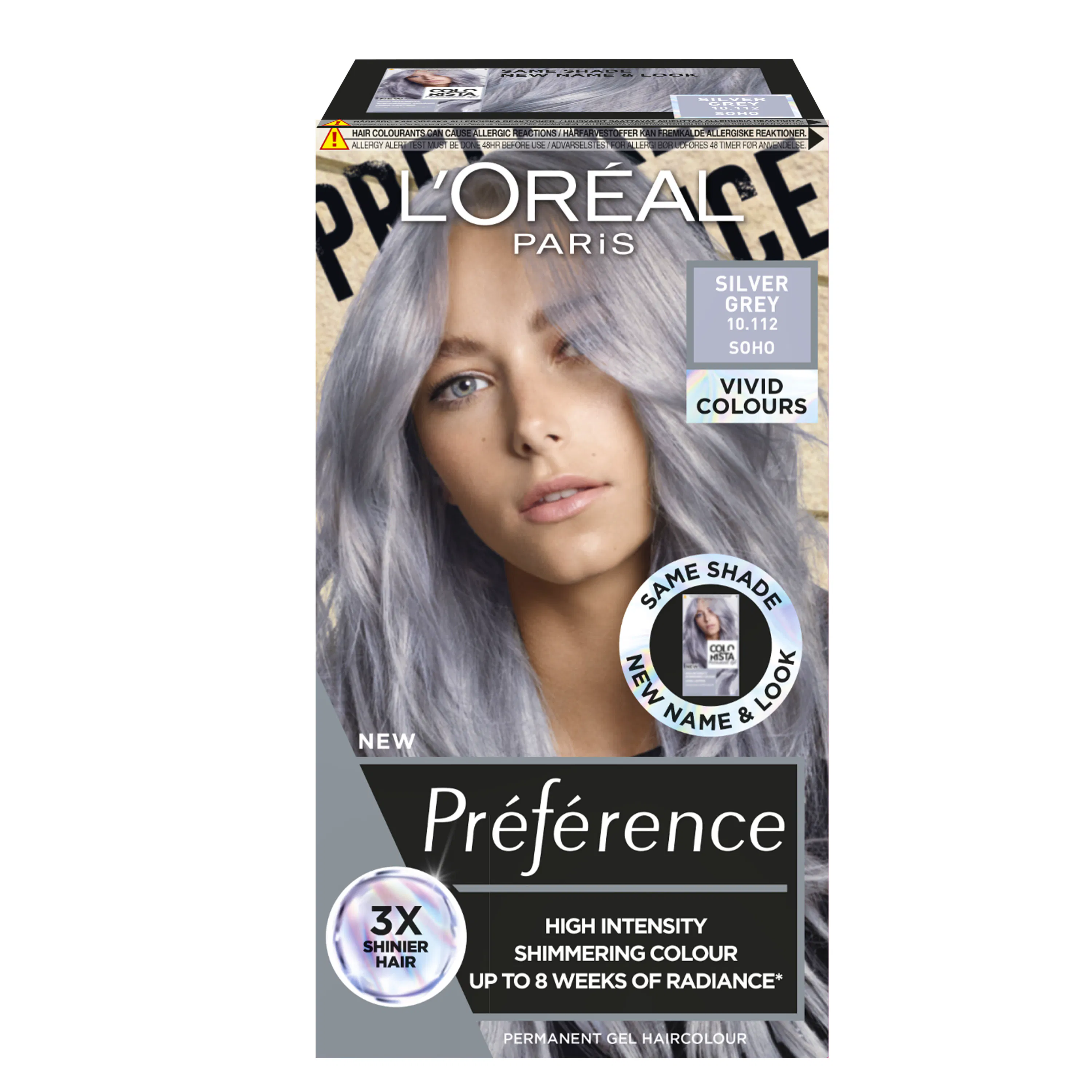 L'Oréal Paris Préférence Vivid 10.112 Silver Grey 1 pcs