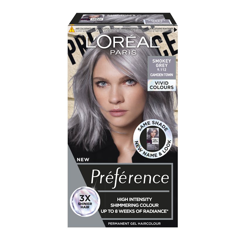 L&#039;Oréal Paris Préférence Vivid Colours 9.112 Smokey Grey 1 stk