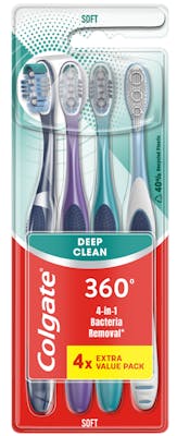 Colgate 360 Deep Clean Toothbrush 4 st