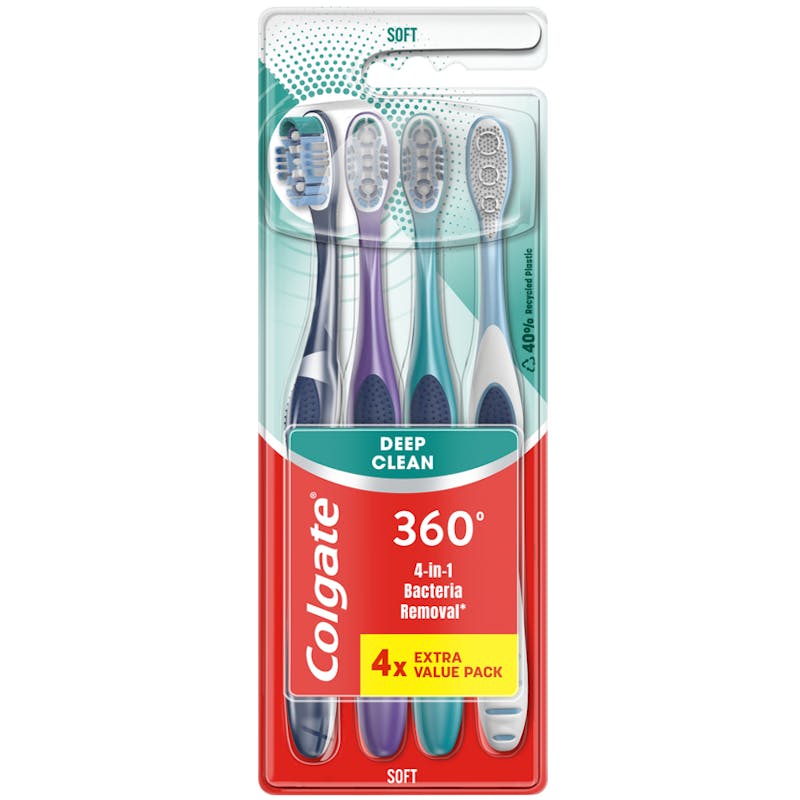 Colgate 360 Deep Clean Toothbrush 4 kpl