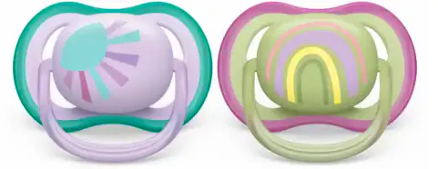 Philips Avent SCF085/30 Ultra Air 0-6 M Purple Sun/Rainbow 2 pcs
