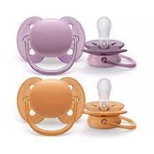 Philips Avent SCF091/33 Ultra Soft 6-18 Purple/Orange 2 stk