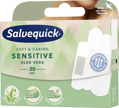Salvequick Aloe Vera Sensitive 20 kpl