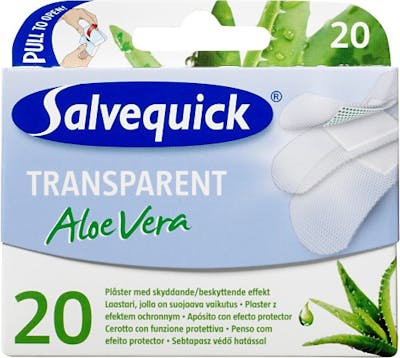 Salvequick Aloe Vera Transparent 20 stk