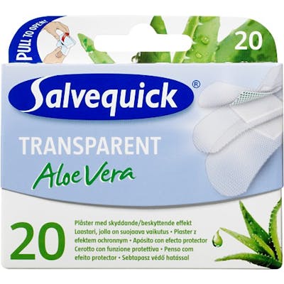 Salvequick Aloe Vera Transparent 20 stk
