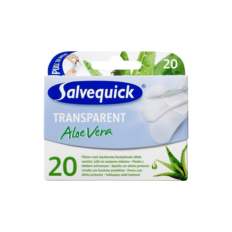 Salvequick Aloë Vera Transparant 20 st