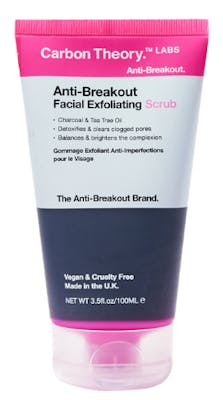 Carbon Theory Anti-Breakout Charcoal &amp; Tea Tree Oil Facial Scrub 100 ml