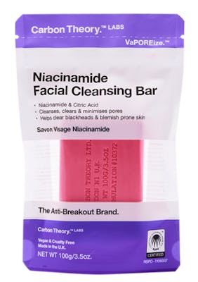 Carbon Theory Niacinamide Facial Cleansing Bar 100 g